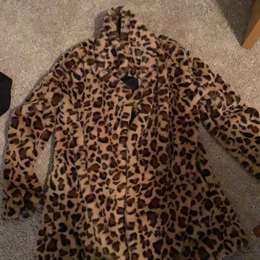 NWT - Faux Fur Cheetah Jacket